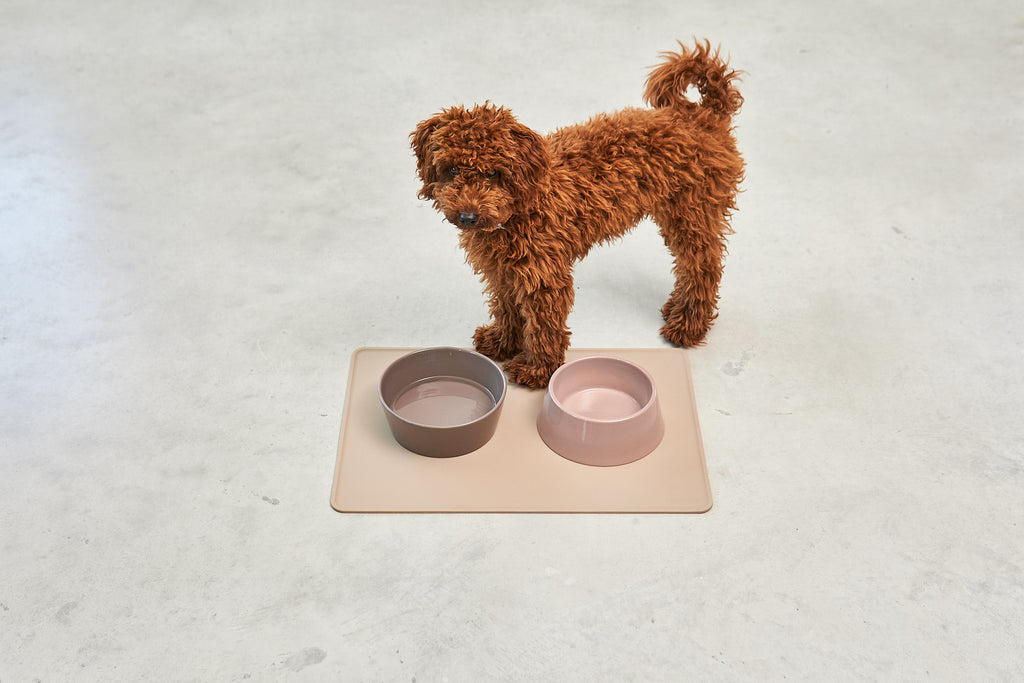 Tova Dog Placemat — Greige
