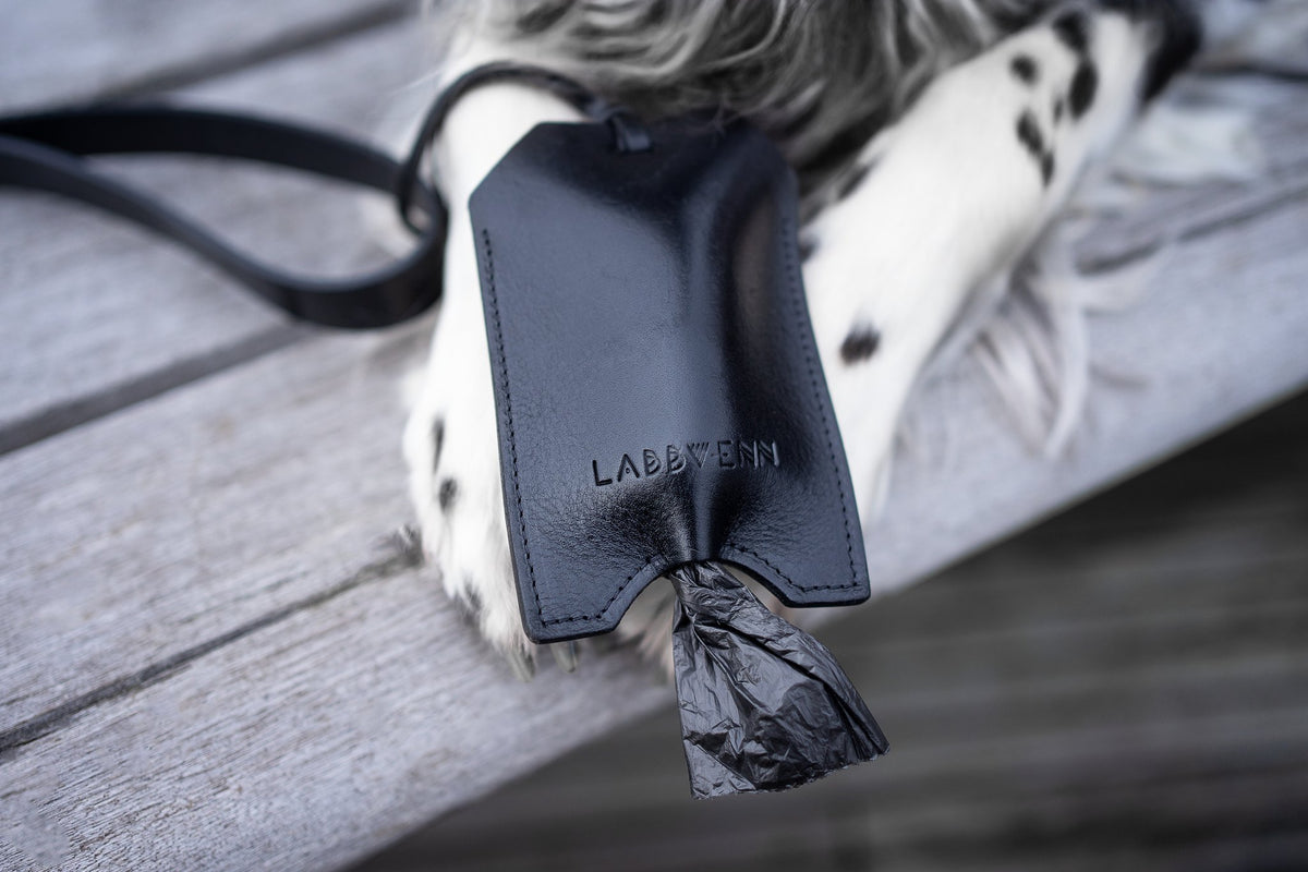 Saku Leather Poop Bag Holder